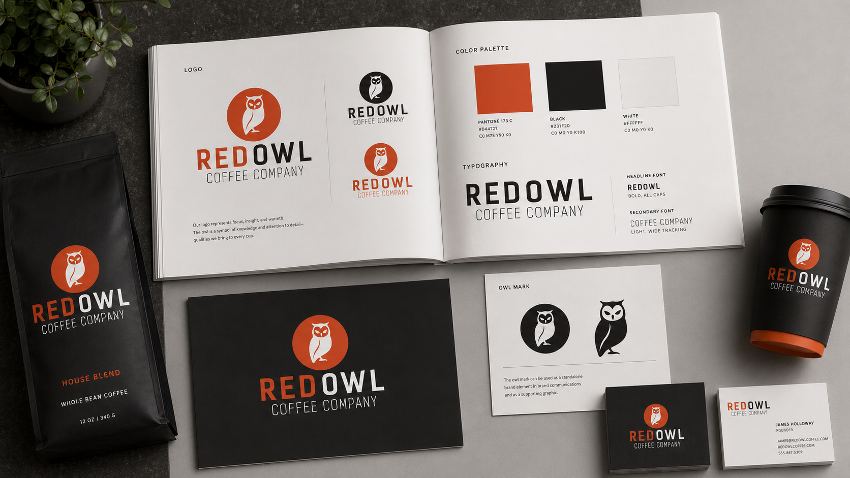 Branding project — branded coffee cup mockup